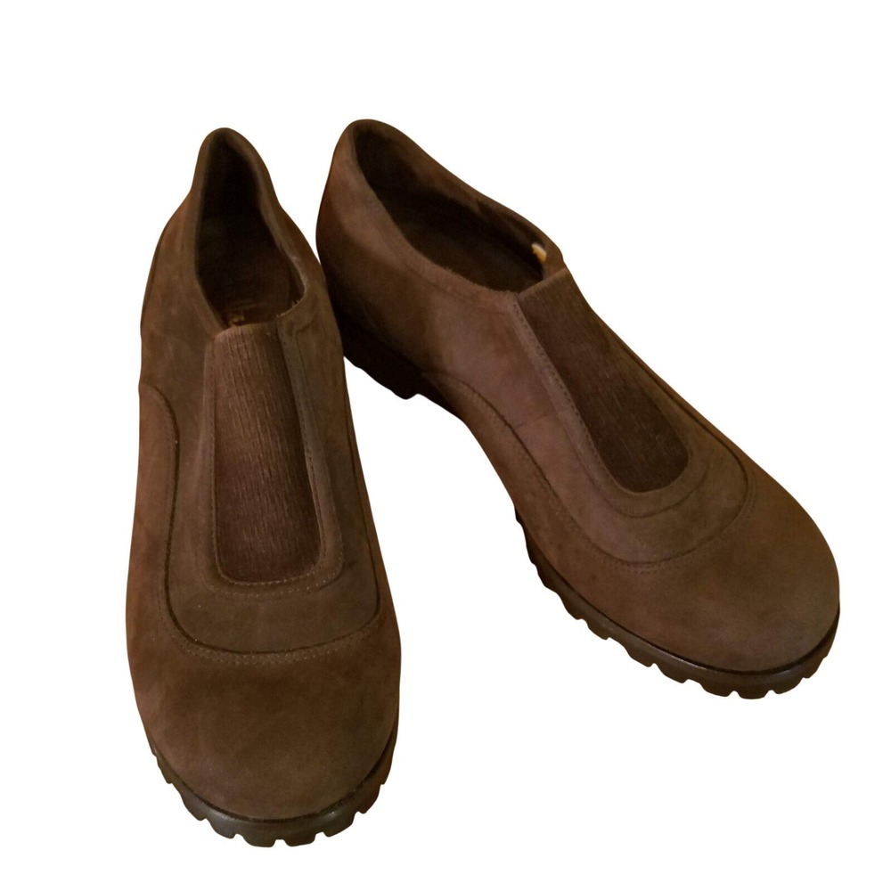 Cole Haan Brown Suede Waterproof Lug Sole Loafers 6 Gorpcore Minimalist Comfort